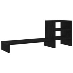 Walplus Monitor Stand With Desk Organiser Black Oak Engineered Wood - thumbnail 7