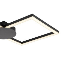 Cosylyte Miles Bathroom Double Square Integrated Led Ceiling Light - Matt Black - thumbnail 5
