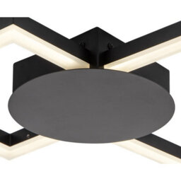 Cosylyte Miles Bathroom Double Square Integrated Led Ceiling Light - Matt Black - thumbnail 7