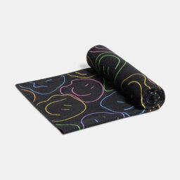 Ohs Smiley Face Beach Towel Bath Travel Quick Dry Microfibre Absorbent - thumbnail 3