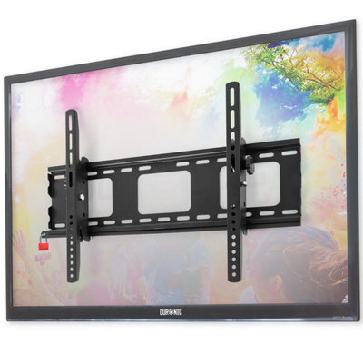 "Duronic Tvb103M Tilt Adjustable Tv Bracket, Wall Mount With Vesa 600X400mm For Flat Screen Television 33-65""" - image 1