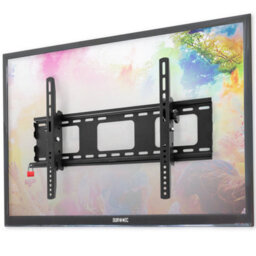 "Duronic Tvb103M Tilt Adjustable Tv Bracket, Wall Mount With Vesa 600X400mm For Flat Screen Television 33-65""" - thumbnail 1