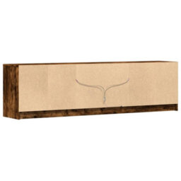Berkfield Tv Cabinet With Led Smoked Oak 180X34X50 Cm Engineered Wood - thumbnail 8