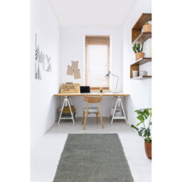 Melrose Venus Super Soft Silver Shaggy Area Runner Rug 067/200Cm - thumbnail 1