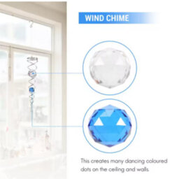Wind Chime Windmill Crystal Metal Wire Crystal Ball Wind Spinner Bell Spiral Tail For Outdoor Garden Decoration - thumbnail 3