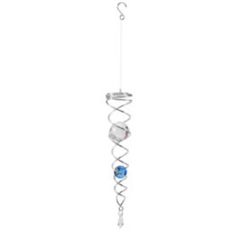 Wind Chime Windmill Crystal Metal Wire Crystal Ball Wind Spinner Bell Spiral Tail For Outdoor Garden Decoration - thumbnail 2