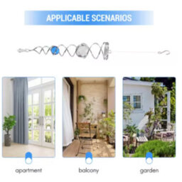 Wind Chime Windmill Crystal Metal Wire Crystal Ball Wind Spinner Bell Spiral Tail For Outdoor Garden Decoration - thumbnail 1
