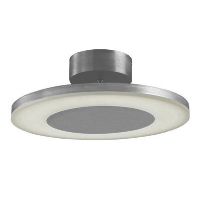 Luminosa Lighting Luminosa Hemisferic Ceiling 1 X 28W Led Round 3000K, 1800Lm, Satin Aluminium / Frosted Acrylic, 3Yrs Warranty - image 1