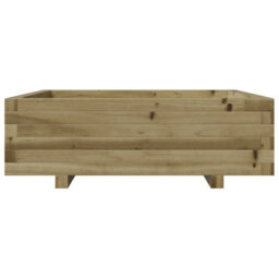 Berkfield Rustic Garden Planter 80X80X26.5 Cm Impregnated Wood Pine - thumbnail 5