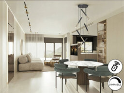 Luminosa Lighting Luminosa Edna Cluster Pendant Ceiling 5 Light Black, Gold Led 3000K Dimmable - Uk Stock - thumbnail 3