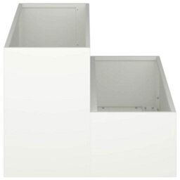 Berkfield Modern Garden Planter White 100 X 60 X 45 Cm Steel - thumbnail 7