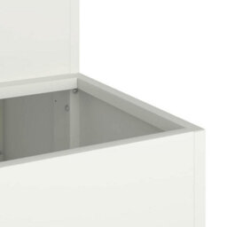 Berkfield Modern Garden Planter White 100 X 60 X 45 Cm Steel - thumbnail 9