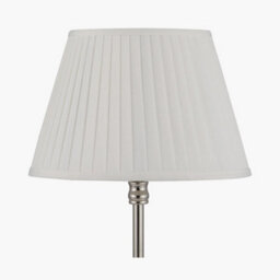 Pacific Lifestyle 30Cm Ivory Poly Cotton Pleat Lampshade Empire White Pleated Table Lamp Shade - thumbnail 5