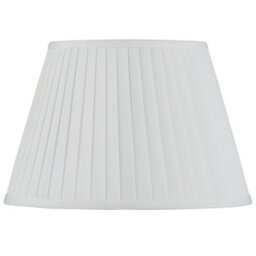 Pacific Lifestyle 30Cm Ivory Poly Cotton Pleat Lampshade Empire White Pleated Table Lamp Shade - thumbnail 7