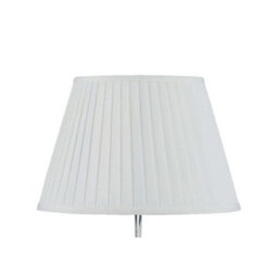 Pacific Lifestyle 30Cm Ivory Poly Cotton Pleat Lampshade Empire White Pleated Table Lamp Shade - thumbnail 6