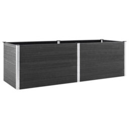Berkfield Garden Raised Bed 200X50X91 Cm Wpc Grey - thumbnail 2