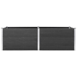 Berkfield Garden Raised Bed 200X50X91 Cm Wpc Grey - thumbnail 3