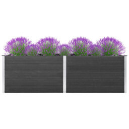 Berkfield Garden Raised Bed 200X50X91 Cm Wpc Grey - thumbnail 1