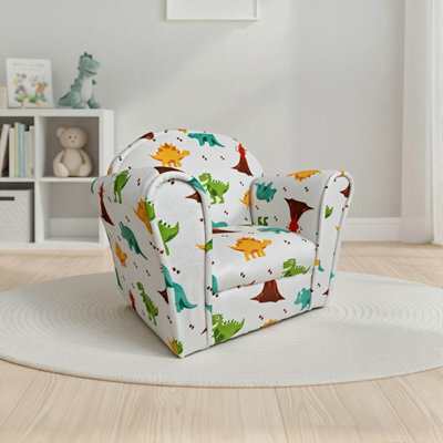 Kidsaw Kids Mini Chair Sofa Dinosaur Grey - image 1