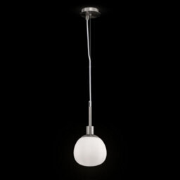 Luminosa Lighting Luminosa Erich Globe Ceiling Pendant Lamp Nickel, 1 Light, E14 - thumbnail 3