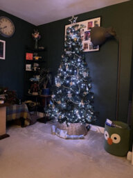 Natural Grey Wicker Christmas Tree Skirt 45Cm Top 65Cm Bottom 34Cm Height - Large - thumbnail 6