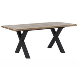 Beliani Extending Dining Table Bronson Dark Brown 140/180 Cm 90 Cm - thumbnail 1
