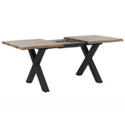 Beliani Extending Dining Table Bronson Dark Brown 140/180 Cm 90 Cm - thumbnail 6