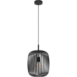 Loops Sleek Black Led Pendant Ceiling Light - Modern Design For Stylish Indoor Spaces - thumbnail 1