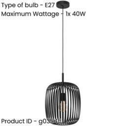 Loops Sleek Black Led Pendant Ceiling Light - Modern Design For Stylish Indoor Spaces - thumbnail 2