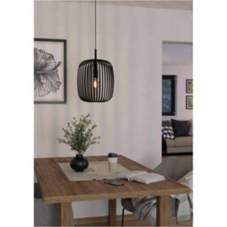 Loops Sleek Black Led Pendant Ceiling Light - Modern Design For Stylish Indoor Spaces - thumbnail 3