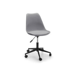 Julian Bowen Erika Swivel Office Chair - Grey/black - thumbnail 3