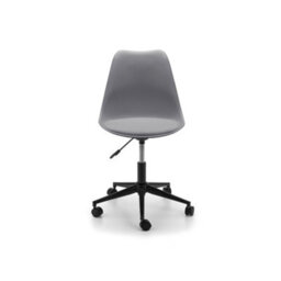Julian Bowen Erika Swivel Office Chair - Grey/black - thumbnail 4