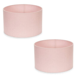 Valuelights Reni Pair Of Blush Fabric Drum Ceiling Lamp Shades (D)25Cm - thumbnail 6