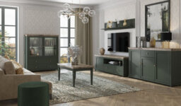 Arte Evora 40 Tv Cabinet W1810mm H610mm D490mm - Green & Oak Lefkas, Sleek Design With Cable Management - thumbnail 4