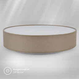 Briloner Mains-Powered Led Taupe Fabric Shade Ceiling Light (Dia)38Cm - thumbnail 4