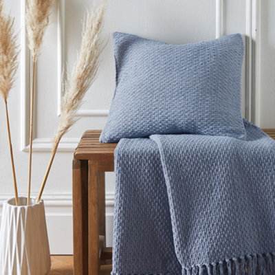 Drift Hayden Filled 100% Recycled Sustainable Cotton Basket Weave Cushion - image 1