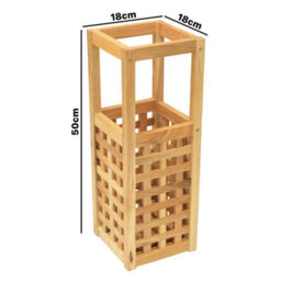 Maribelle Square Wooden Umbrella Stand Small - thumbnail 3