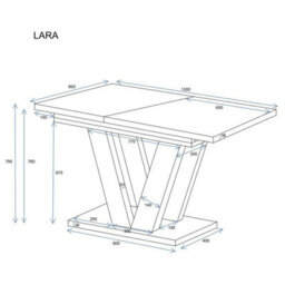 Modern Extendable Dining Table Lara 130 To 210 Cm White Gloss - thumbnail 3