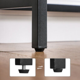 LEDREM Console Table For Hallway, Slim Sofa Table For Living Room, Hallway Table, Easy Assembly, Rustic Brown And Ink Black - thumbnail 7