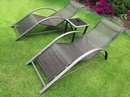 Marco Paul 3 Piece Sun Loungers And Table Set - thumbnail 7