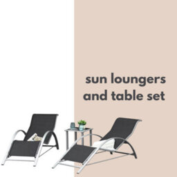 Marco Paul 3 Piece Sun Loungers And Table Set - thumbnail 4