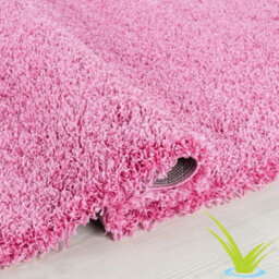 STALWART Modern Shaggy Rug - 5Cm Thick Pile Soft Touch Washable Area Rugs Carpet (Baby Pink, 160X230Cm) - thumbnail 2