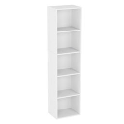 Lassic Vida Designs Oxford White 5 Tier Cube Bookcase Freestanding Shelving Unit (H)1320mm (W)320mm (D)240mm - thumbnail 9