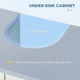 Kleankin Pedestal Under Sink Cabinet, Bathroom Storage Vanity Unit, White - thumbnail 4
