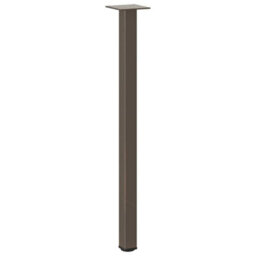 Berkfield Console Table Legs 4 Pcs Natural Steel 72-74 Cm Steel - thumbnail 4