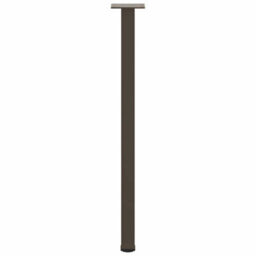 Berkfield Console Table Legs 4 Pcs Natural Steel 72-74 Cm Steel - thumbnail 6