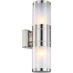 Luminosa Lighting Luminosa Xeloo Outdoor Up Down Wall Lamp Stainless Steel Ip44 2X E27 - thumbnail 1
