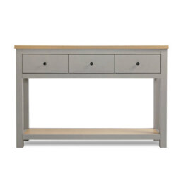 Wiltshire 3 Drawer Console Table - Grey - - thumbnail 6