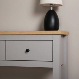 Wiltshire 3 Drawer Console Table - Grey - - thumbnail 5