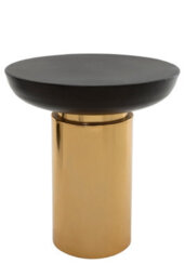 Orsina Premier Housewares Black And Gold Side Table - thumbnail 1